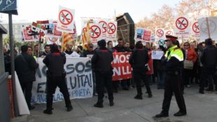 mossos, protesta, mas