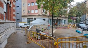 Les obres a l'avinguda de Jaume I