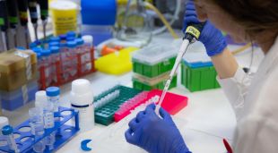 Una investigadora de càncer de mama del Vall d’Hebron Institut d’Oncologia (VHIO) al laboratori