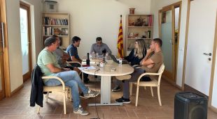 El ple de l'Ajuntament d'Ullastret amb la secretària participant