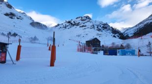 Estació de la Vall de Núria, aquest matí