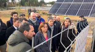 La inauguració del parc solar de Vidreres