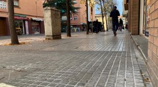 Una de les voreres que serà objecte de millora
