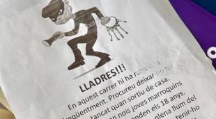 El cartell que ha denunciat el regidor dels Comuns a la Bisbal d'Empordà