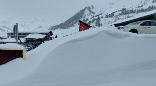 Aspecte que presentava l'estació de Vallter2000 aquest matí