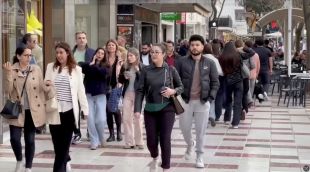 Turistes aquesta Setmana Santa a Platja d'Aro