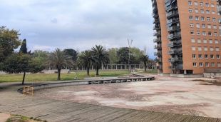 La font del parc del Migdia, totalment seca