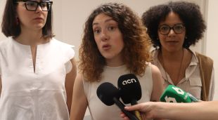 La portaveu dels Comuns al Congrés dels Diputats, Aina Vidal, aquest matí a Girona