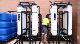 Imatge de les instal·lacions de la nova estació de tractament d'aigua potable de Portbou