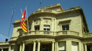 palafrugell, façana, senyera, bandera