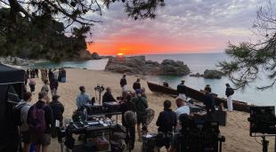 Un instant del rodatge de The Empress a Lloret