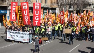 manifestació, ugt, reforma, laboral, girona