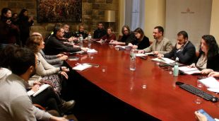 Reunió del Comitè d'Emergències de Girona per fer seguiment de la llevantada