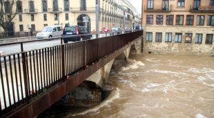 El Daró al seu pas per la Bisbal, aquest matí