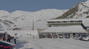 Aspecte que presentava l'estació de Vallter2000 el 3 de febrer