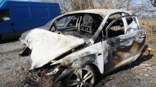 cotxe, incendiat, accident, mortal