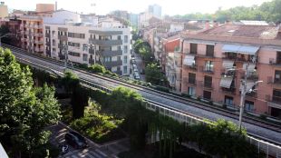 viaducte, tren, girona
