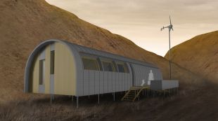 casa, sostenible, Alaska