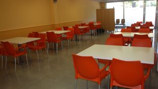 menjador, social, olot