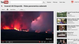 youtube, incendi, jonquera
