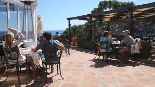 turistes, hotel, begur