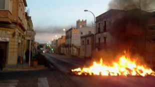 crema, pneumàtics, bàscara, protesta