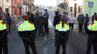 bàscara, tall, N-II, protesta