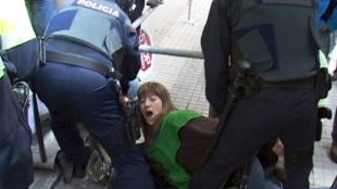 enfrontaments, mossos, pah, banesto