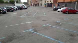zona, blava, aparcament, blanes