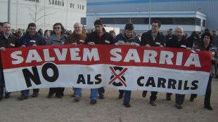manifestació, sarrià de ter, autopista, ampliació