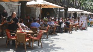 turistes, rambla, girona