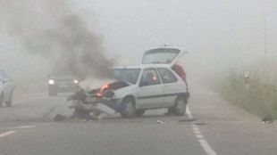 incendi, cotxe, accident, nii