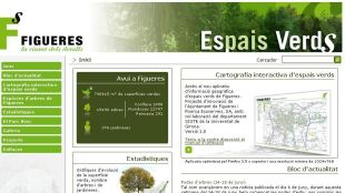 web, figueres, espais verds