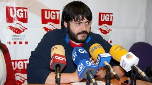 El secretari d'Educació Pública de la FETE-UGT a les comarques gironines, David de las Heras © ACN
