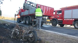L'accident mortal s'ha produït a la GIV-6024 dins del terme municipal de Masarac © ACN