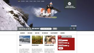 Captura de pantalla del nou web