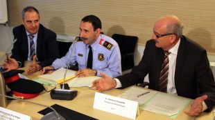D'esquerra a dreta: Albert Ballesta, Joaquim Belenguer i Domènec Espadalé © ACN