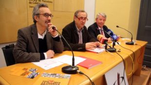 D'esquerra a dreta: Enric Pujol, Narcís Genís i Xavier Soy © ACN