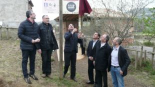 Inauguració d'un dels nous senyals de cobertura 112