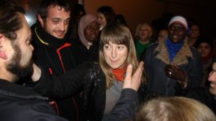 La portaveu de la PAH de Girona, Marta Afuera, en una imatge d'arxiu © ACN