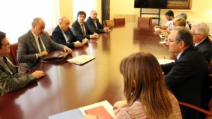 Boi Ruiz s'ha reunit avui amb representants de l'Ajuntament de Girona © ACN