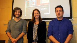 Marta Madrenas amb Ignacio Moltó i Xavier Masó © ACN