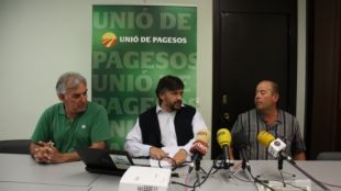 El coordinador nacional d'Unió de Pagesos, Joan Caball, aquest divendres a Girona ©ACN