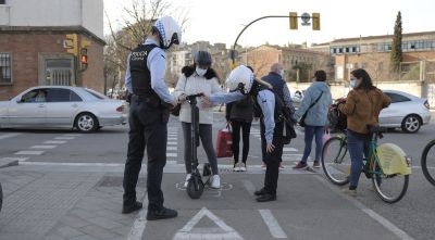 La Policia Municipal de Girona ha posat 1.206 multes per infraccions amb patinet elèctric aquest 2025