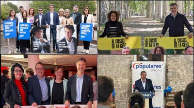 Els candidats gironins inicien la campanya electoral amb la vista posada a Madrid i Argelers