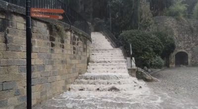 El temporal deixa fins a 40 litres a Girona i 47 avisos al 112 per incidències amb la pluja