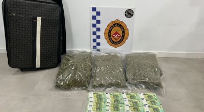 Dos detinguts a Caldes de Malavella per portar sis quilos de droga