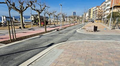 Palamós afronta la recta final de la reforma del passeig del Mar