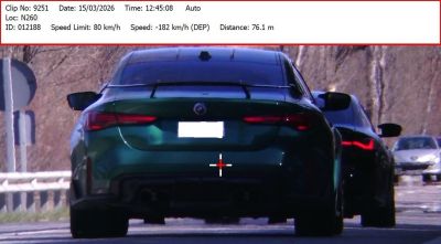 Detingut un conductor per circular a 182 km/h per l’N-260 a Guils de Cerdanya