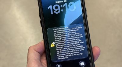 Protecció Civil envia un ES-Alert pel vent de diumenge a l'Alt Empordà, Ripollès i Garrotxa